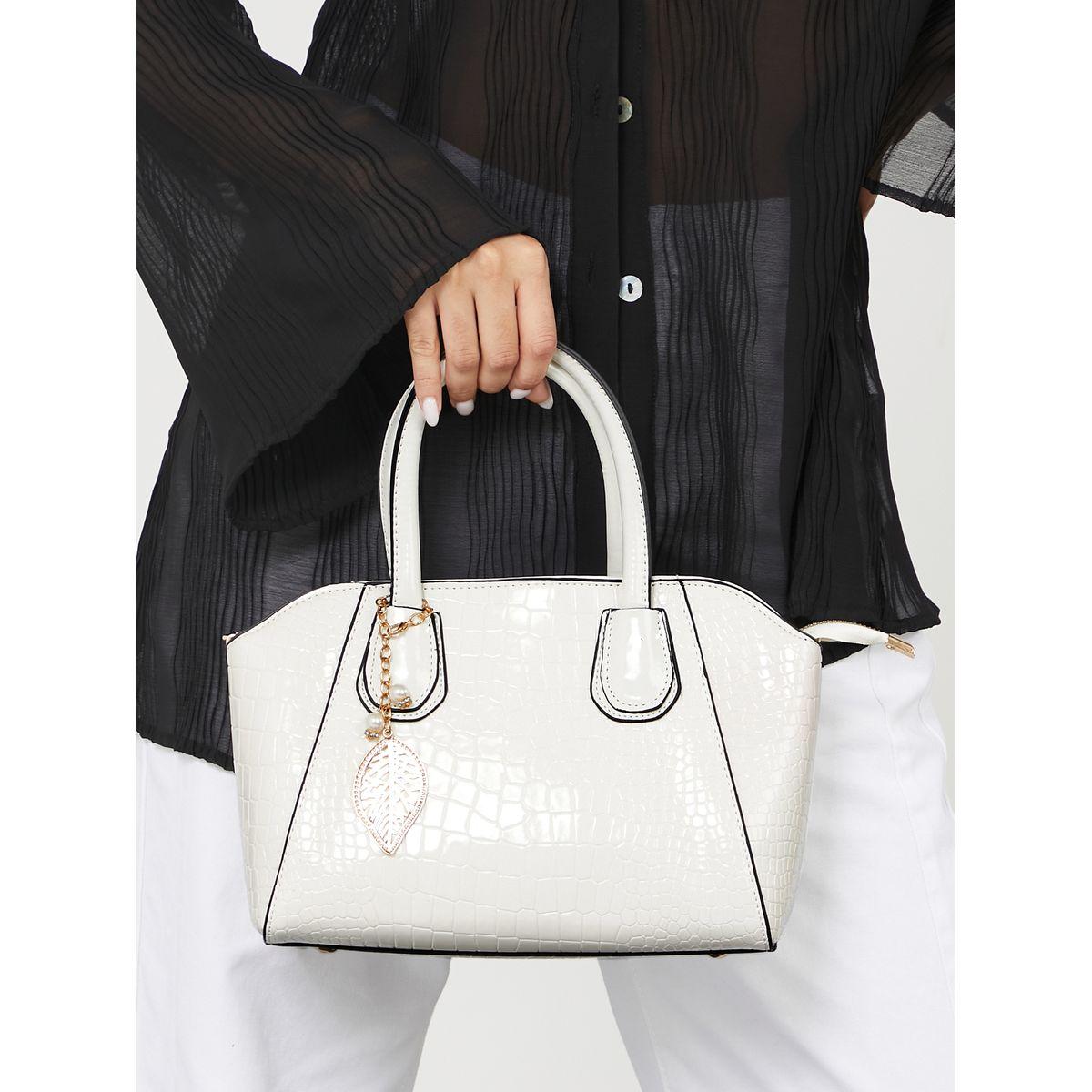 Styli Snake Skin Textured City Bag with Adjustable Strap-women-bagsandwallets-handbags-image-2