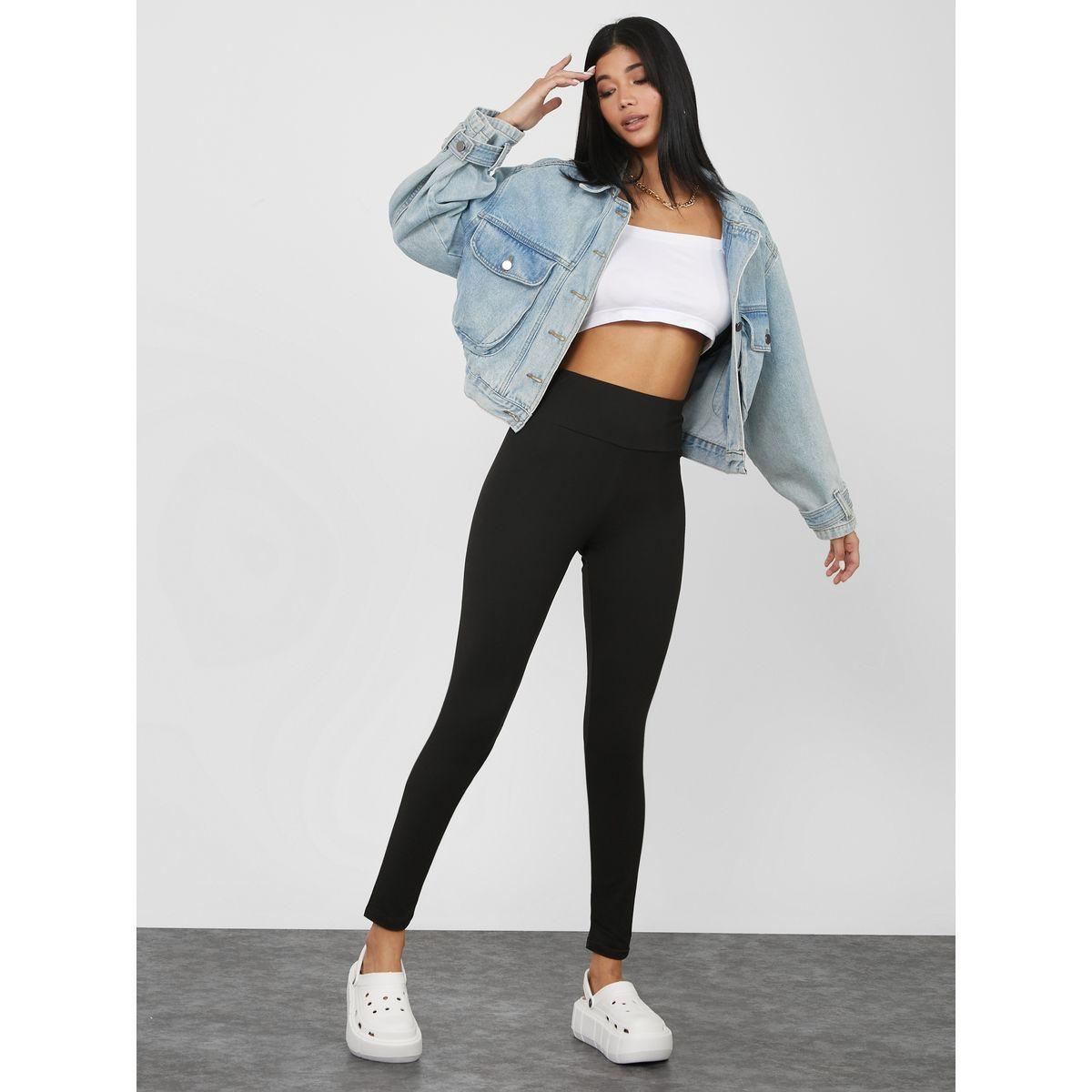 ليقنز مزين بشارة وخصر مطاطي-women-clothing-bottoms-leggings-image-2