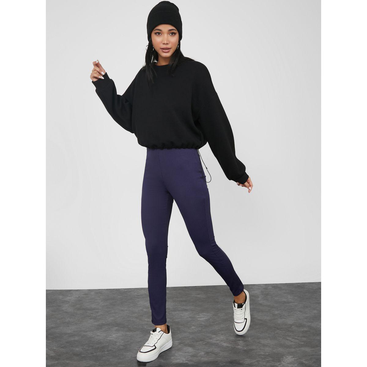 ليقنز مضلع بخصر مطاطي-women-clothing-bottoms-leggings-image-2