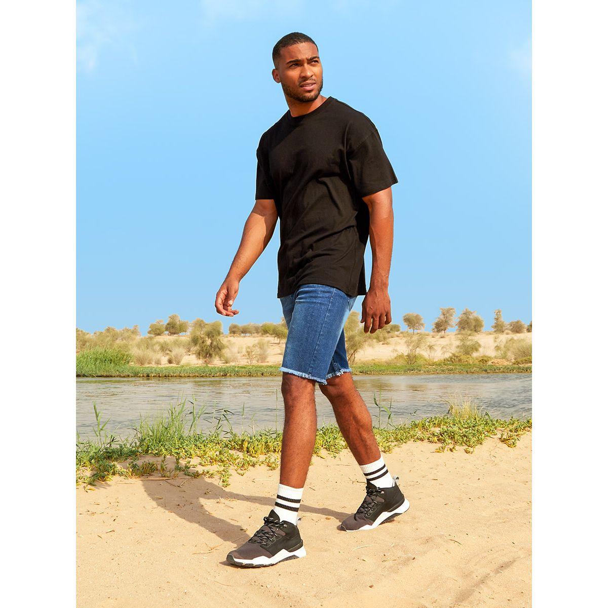 Styli Solid Crew Neck Oversized Cotton T-Shirt-men-clothing-tshirtsandpolos-tshirts-image-1