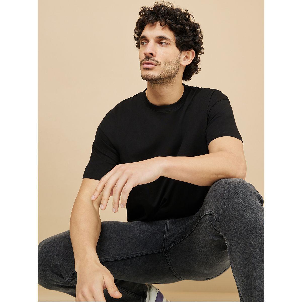 Styli Solid Crew Neck Oversized Cotton T-Shirt-men-clothing-tshirtsandpolos-tshirts-image-2