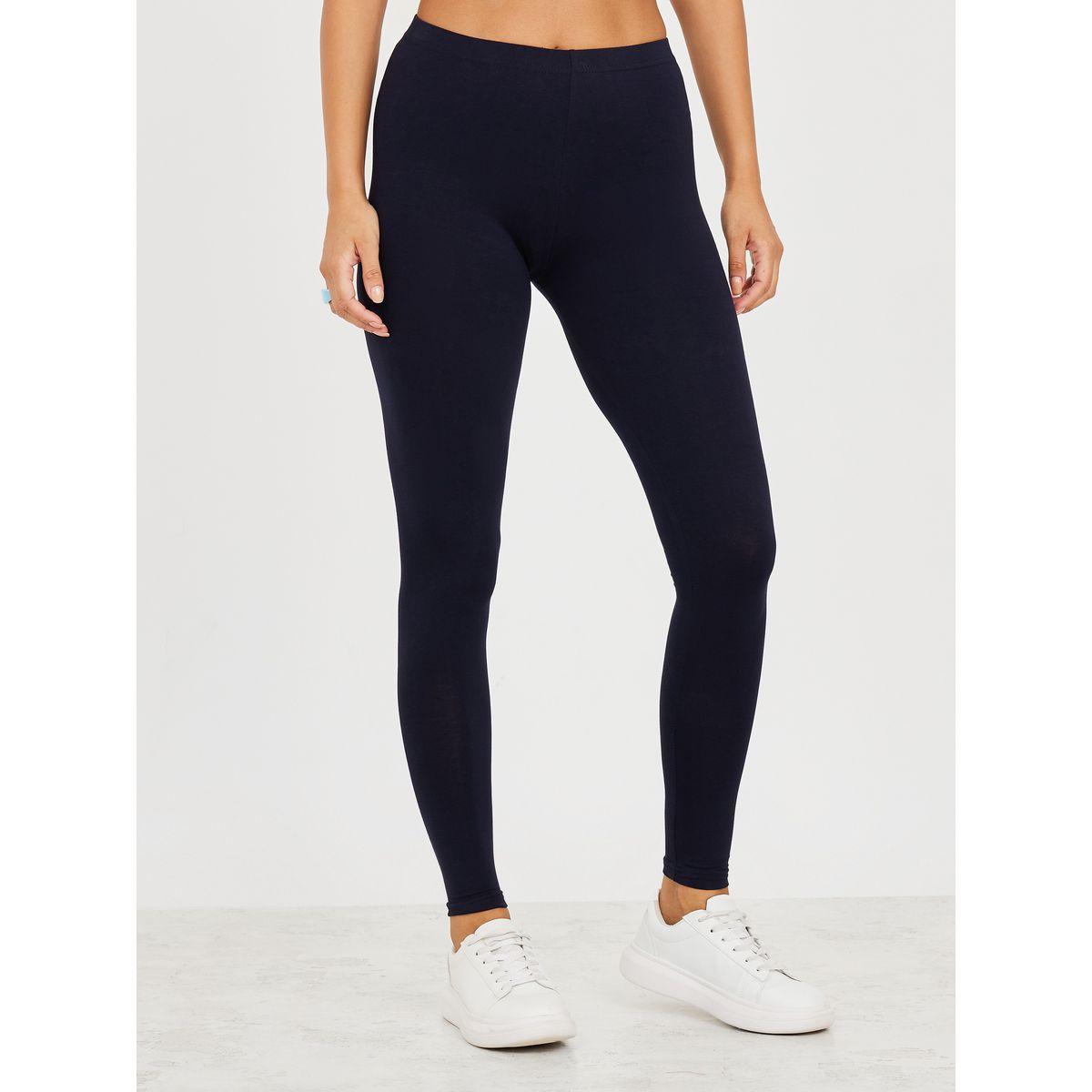 Styli Elastic Waistband Basic Leggings-women-clothing-bottoms-leggings-image-1
