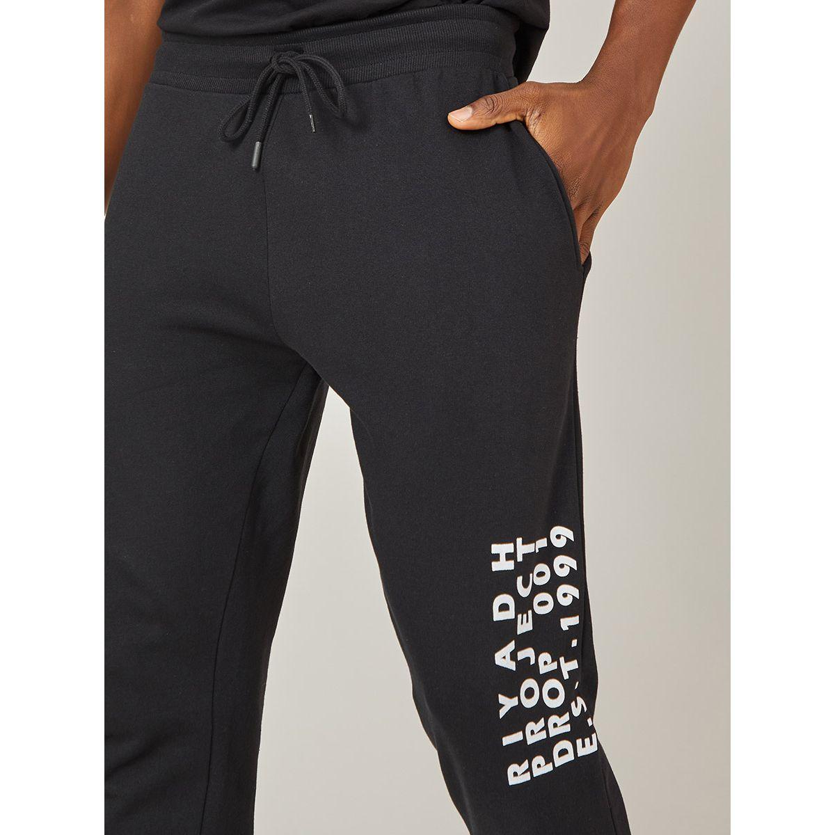 Styli Text Print Detail Slim Fit Jogger with Pockets-men-clothing-bottoms-joggers-image-3