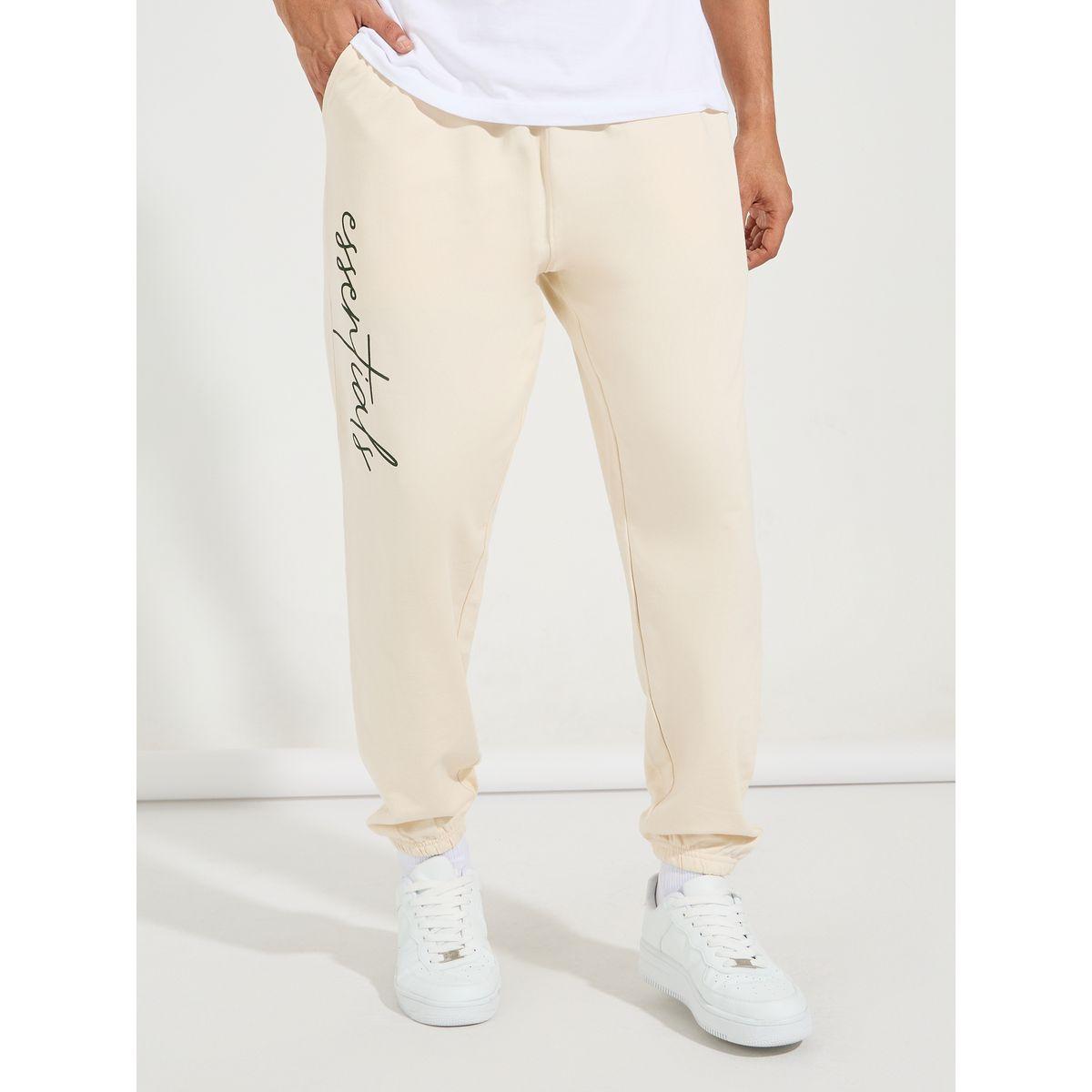 Styli Slogan Print Oversized Fit Jogger with Slip Pocket-men-clothing-bottoms-joggers-image-1