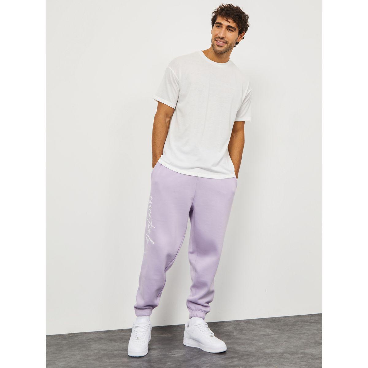 جوغر مطبع بكتابة وقصة واسعة-men-clothing-bottoms-joggers-image-1