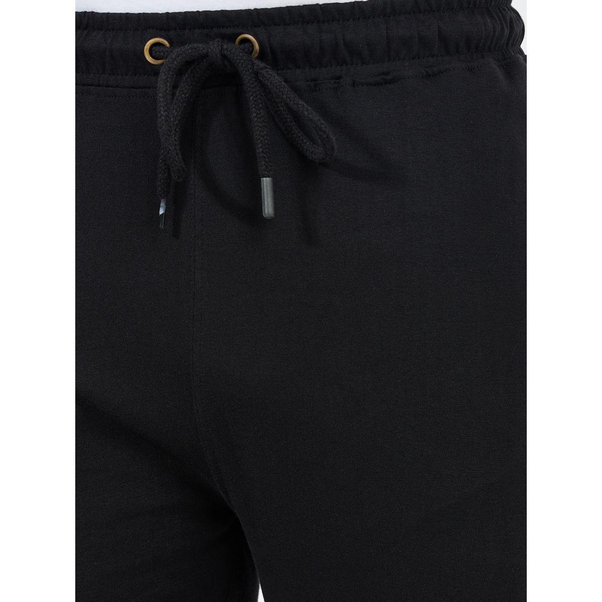 Styli Unwind Solid Cotton Cuff Pyjama with Contrast Striped Hem-men-clothing-nightwear-pyjamaandshorts-image-3
