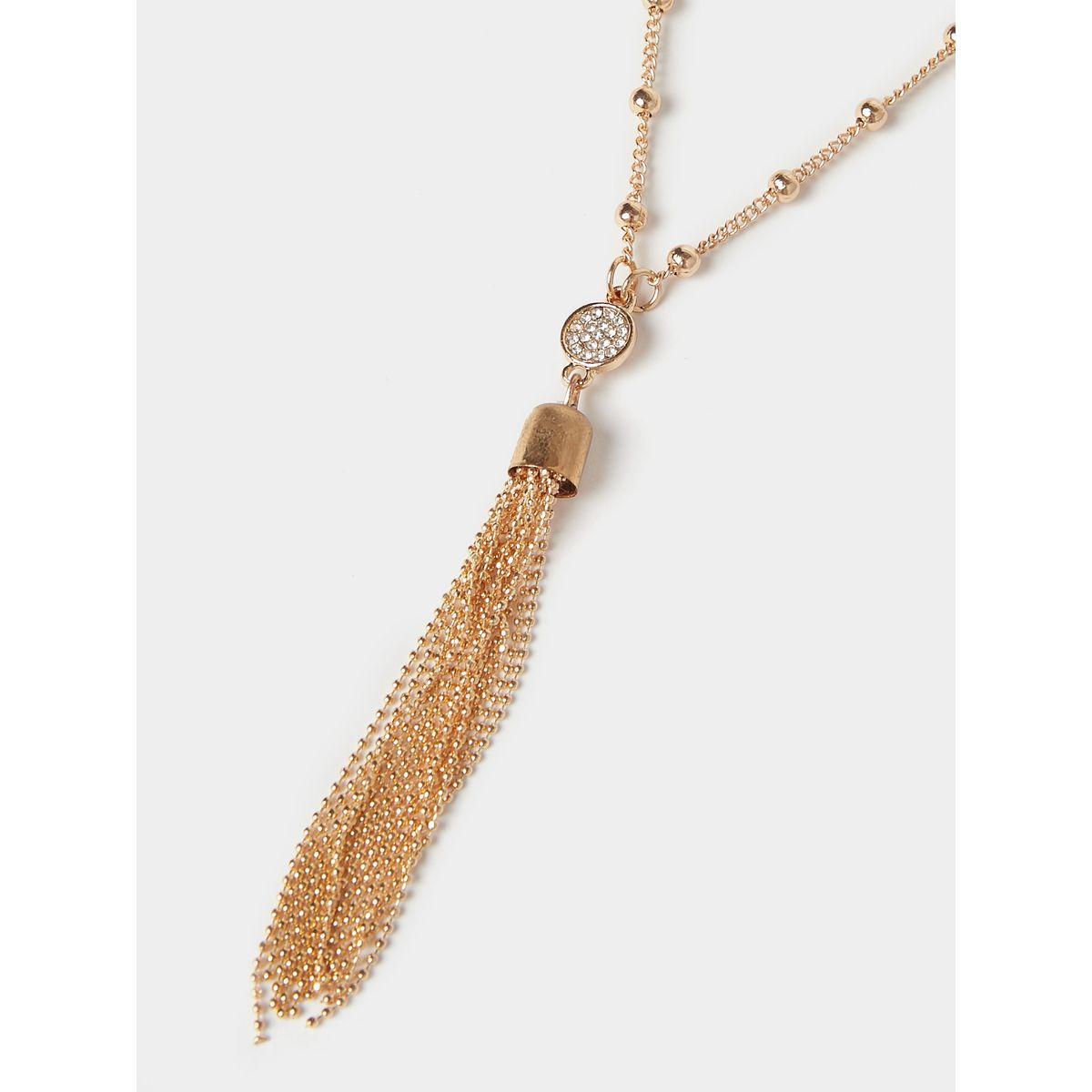 Styli Tassle Decor Layered Necklace-women-watchesandjewellery-jewellery-necklacesandpendants-image-3