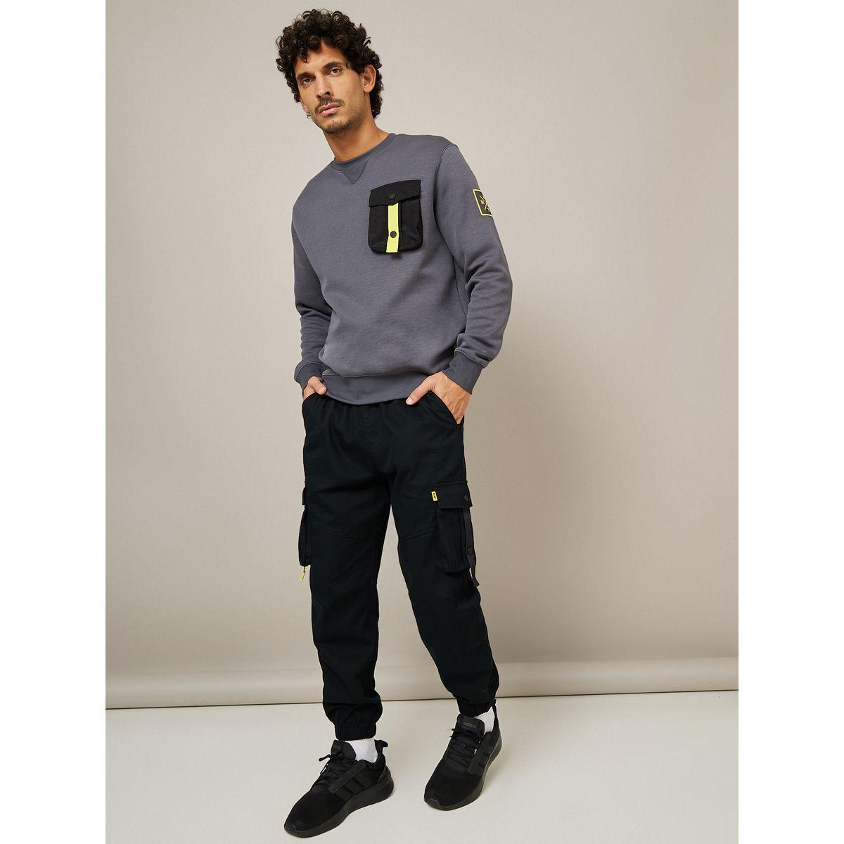 Anta Drawcord Pocket Detail Cuffed Jogger-men-clothing-bottoms-joggers-image-2