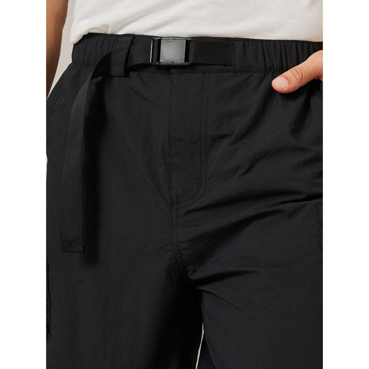 Anta Buckle Waistband Detail Cargo Shorts-men-clothing-bottoms-shorts-image-3