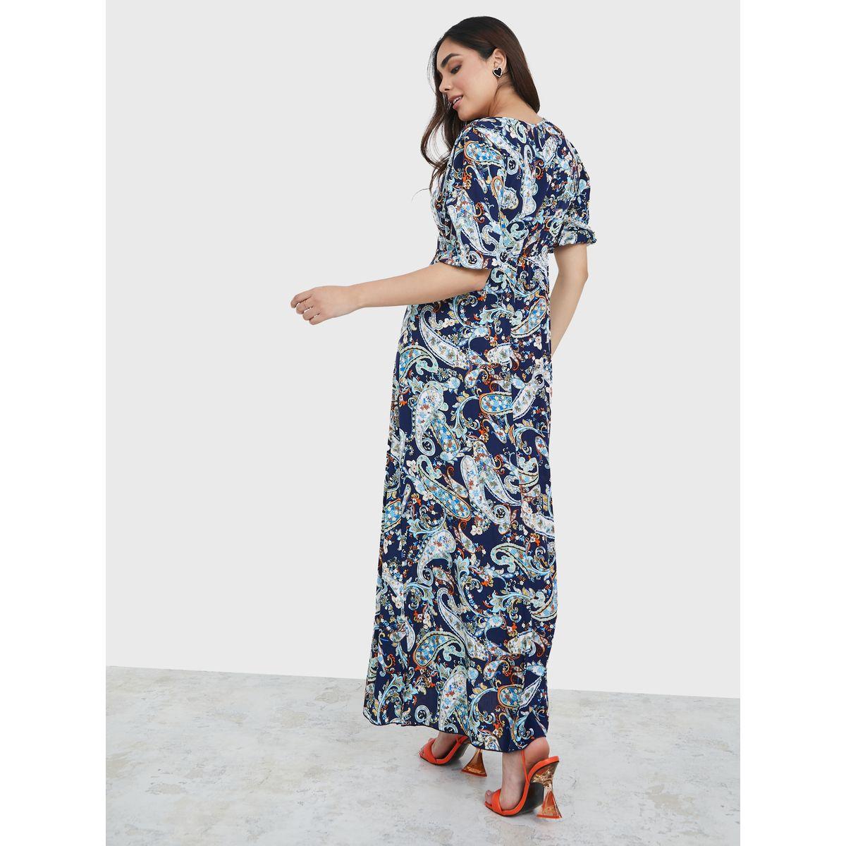 فستان طويل مطبع بطبعة بيزلي-women-clothing-dresses-image-4