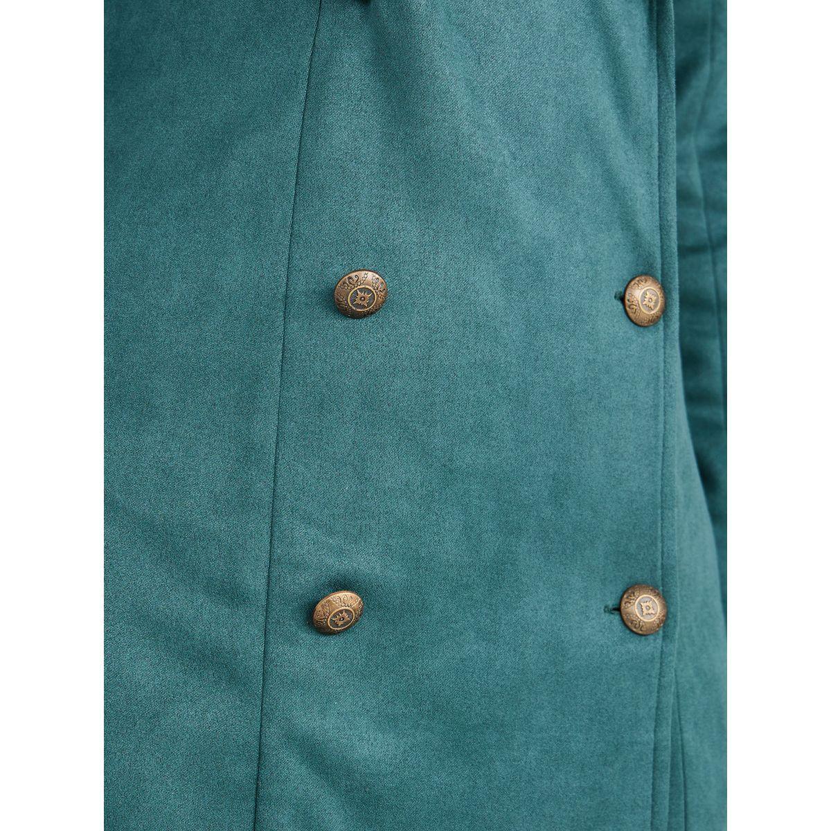 Styli Long Sleeves Suede Look Blazer Midi Dress-women-clothing-dresses-image-3