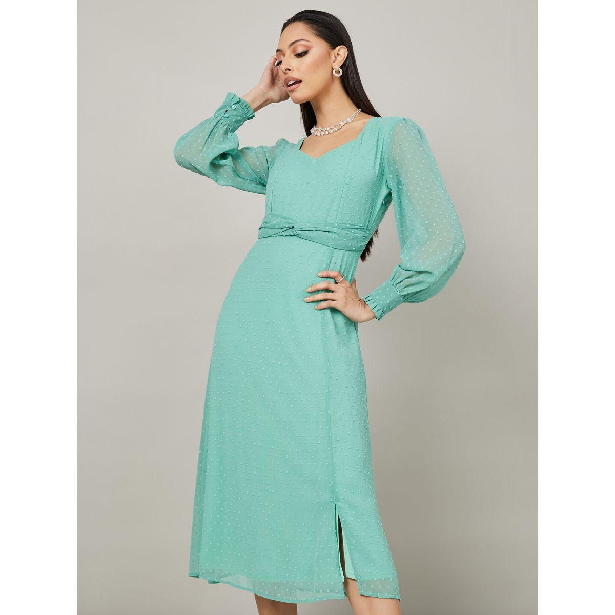 فستان ميدي باكمام طويلة-women-clothing-dresses-image-1