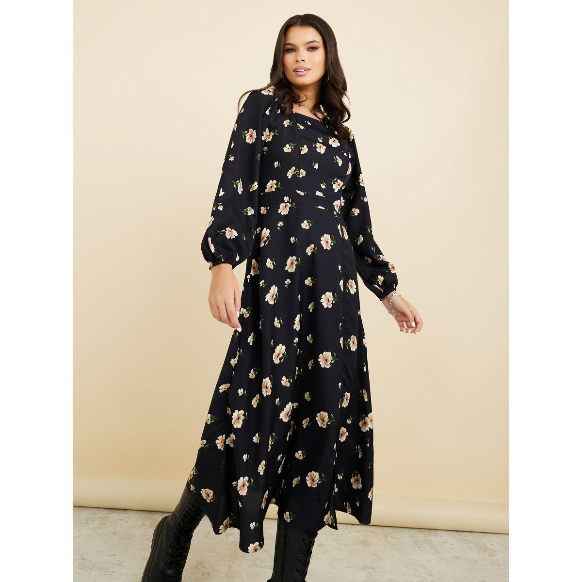 فستان ميدي برقبة واسعة-women-clothing-dresses-image-1