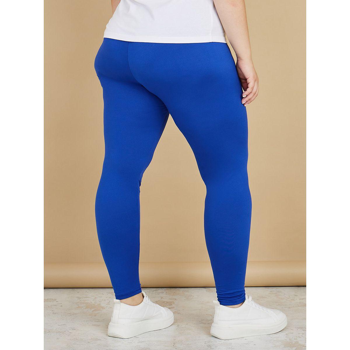 Styli Plus Badge Detail Elastic Waistband Knit Leggings-women-clothing-bottoms-leggings-image-4