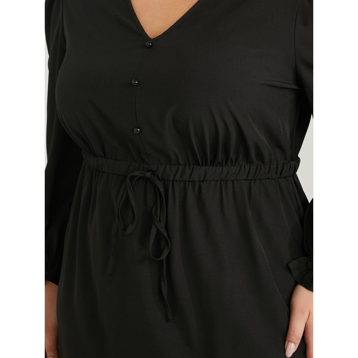 فستان بطول الركبة مع اكمام بكشكش-women-clothing-dresses-image-3