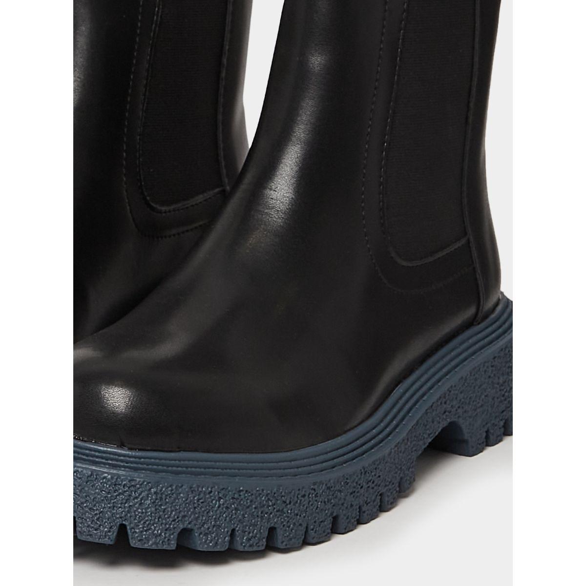 Styli Colorblock Detail Chunky Outsole Chelsea Boots-women-shoes-boots-image-5