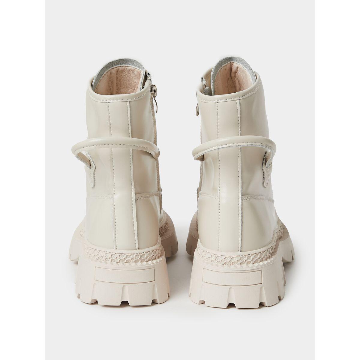 Styli Chunky Outsole Mid Ankle Combat Boots-women-shoes-boots-image-4