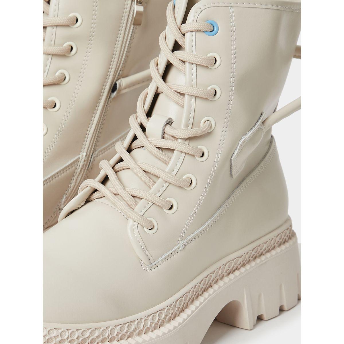 Styli Chunky Outsole Mid Ankle Combat Boots-women-shoes-boots-image-5