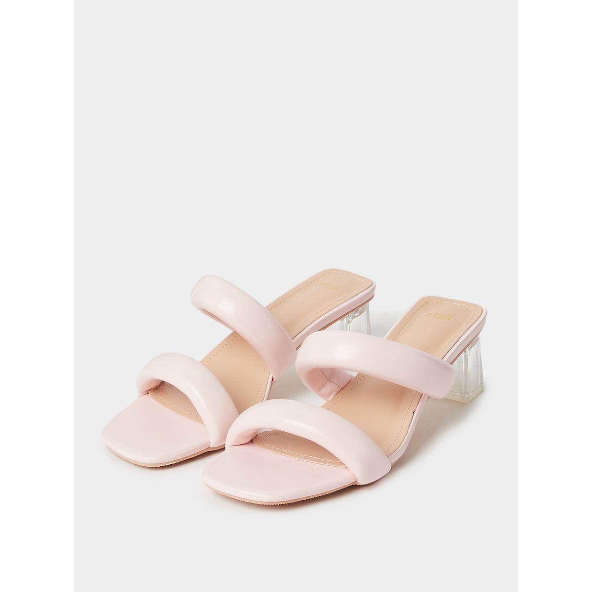 Styli Padded Upper Mid Heel Sandals-women-shoes-heels-image-3