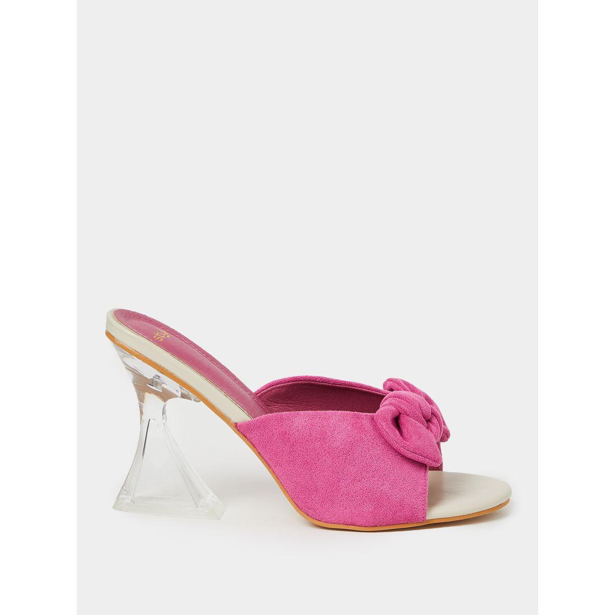 Styli Bow Detail Heel Sandals-women-shoes-heels-image-1