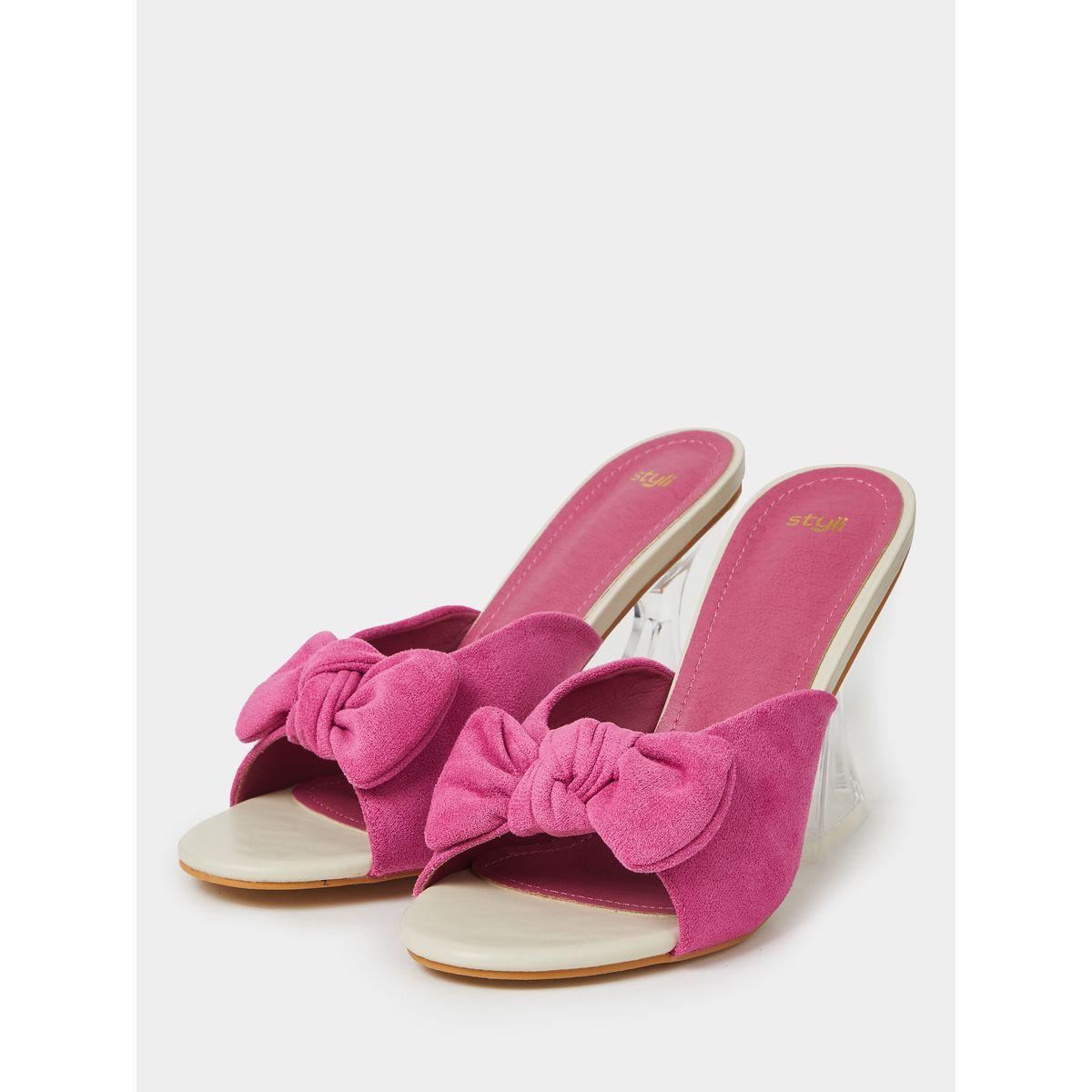 Styli Bow Detail Heel Sandals-women-shoes-heels-image-3