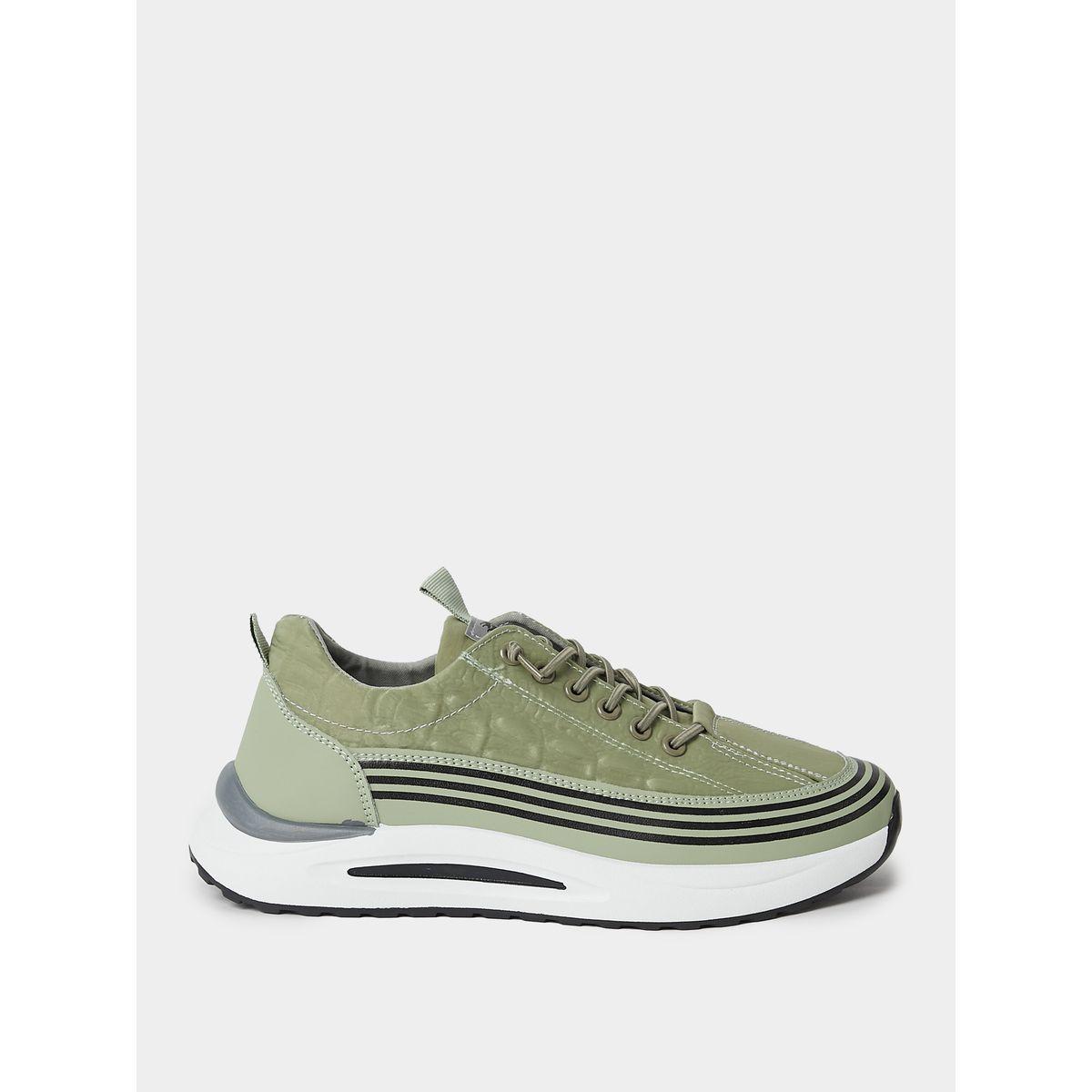 Styli Contrast Sole Textured Lace Up Sneakers-men-shoes-sneakers-image-1