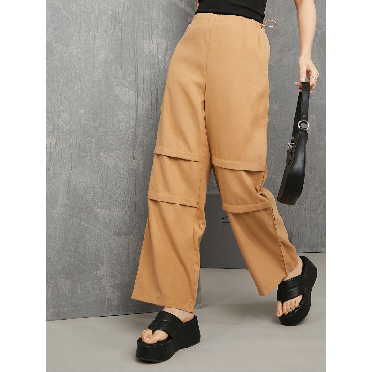 Styli Drawcord Waistband Knee Detail Pant-women-clothing-bottoms-trousers-image-1