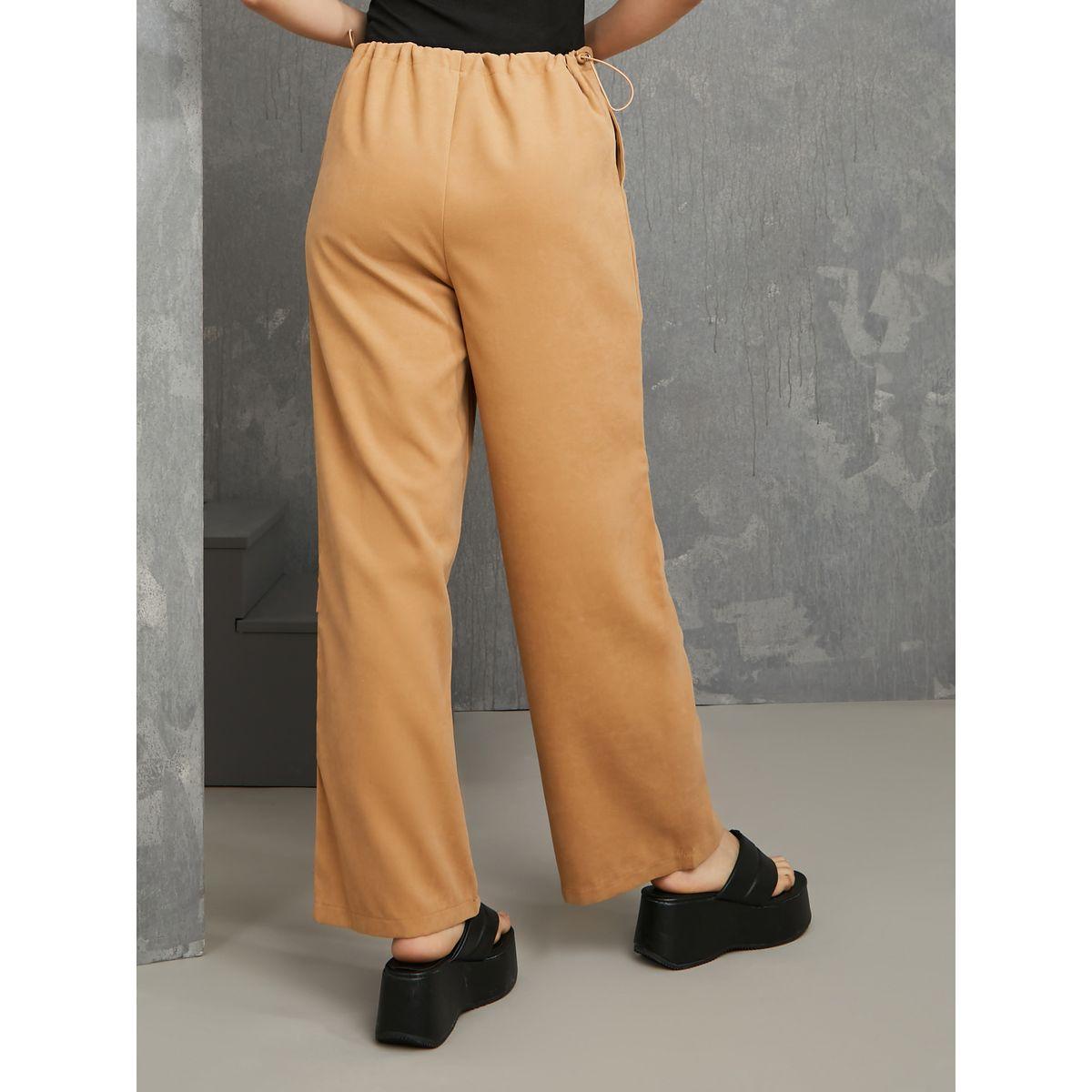 Styli Drawcord Waistband Knee Detail Pant-women-clothing-bottoms-trousers-image-4