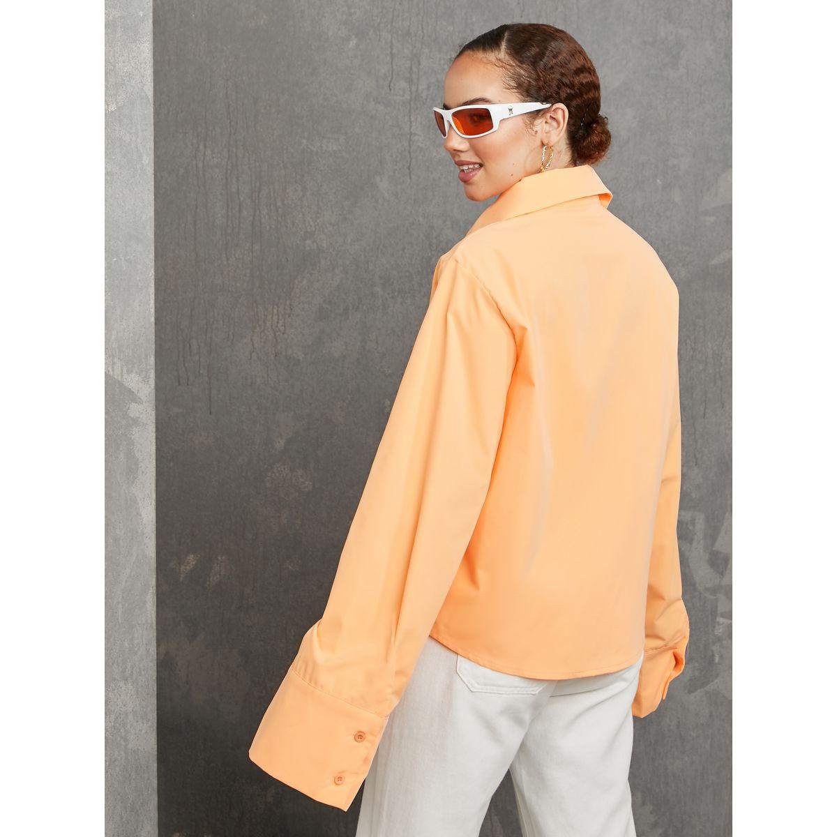 Styli Cuff Long Sleeves Oversized Button Through Shirt-women-clothing-shirtsandblouses-shirts-image-5