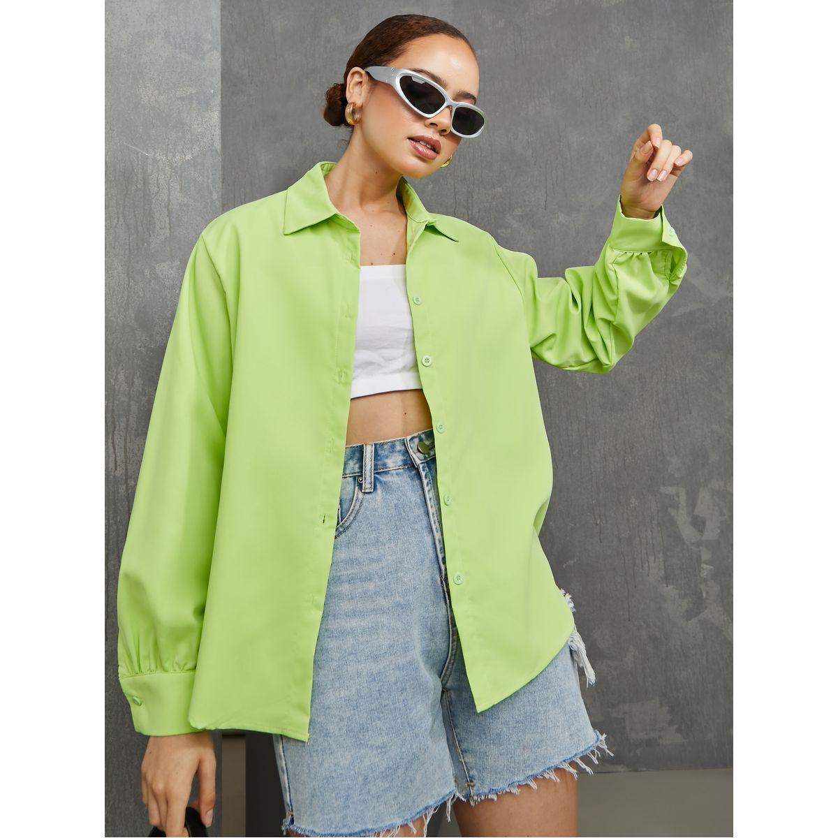 Styli Solid Button Through Shirt-women-clothing-shirtsandblouses-shirts-image-1
