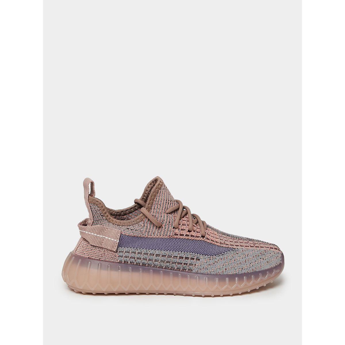Styli Colorblock Textile Knitted Upper Sneakers-women-shoes-sneakers-image-1
