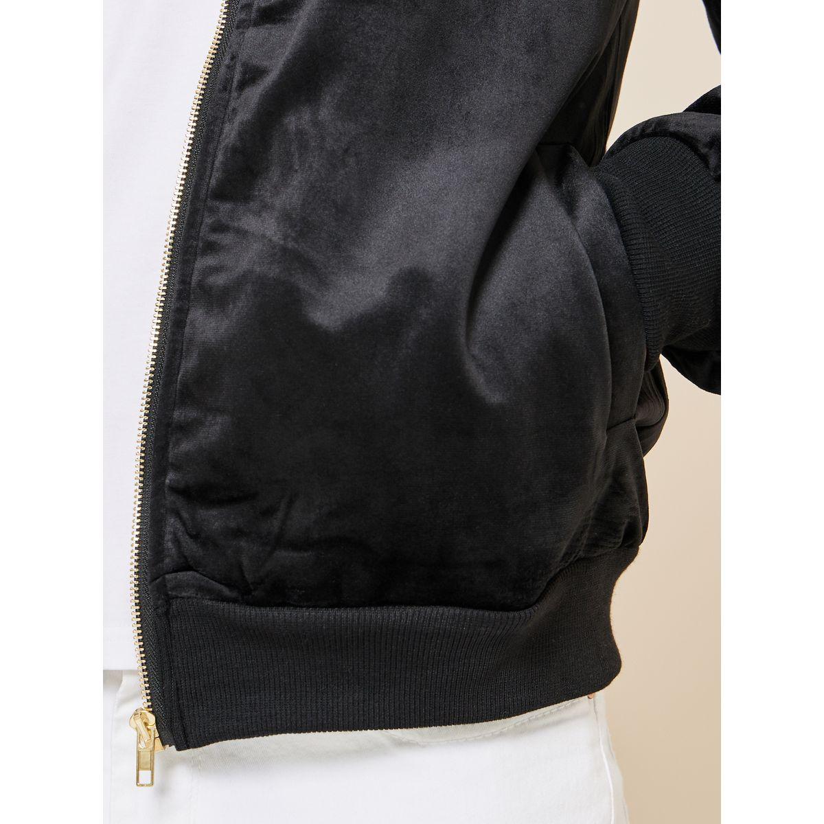 Styli Funnel Collar Regular Fit Velour Jacket-men-clothing-jacketsandblazers-jackets-image-4