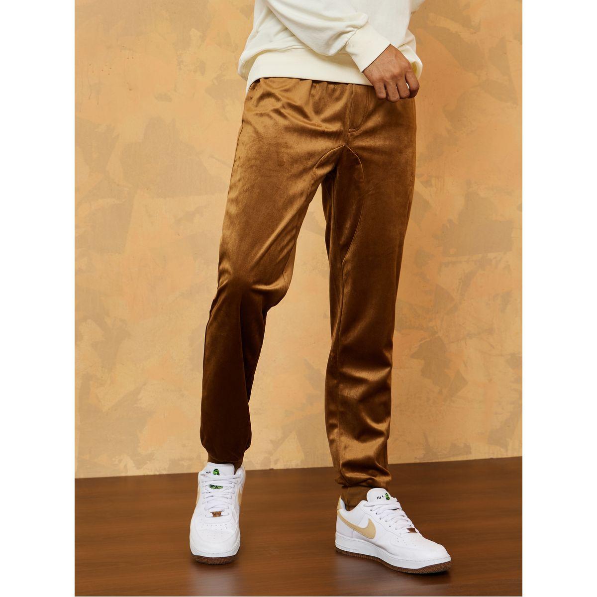 Styli Slim Fit Velour Jogger with Ribbed Cuff-men-clothing-bottoms-joggers-image-1