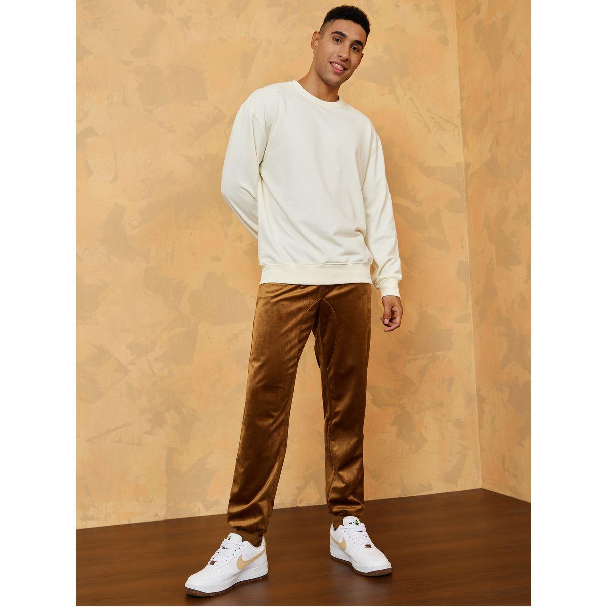 Styli Slim Fit Velour Jogger with Ribbed Cuff-men-clothing-bottoms-joggers-image-2