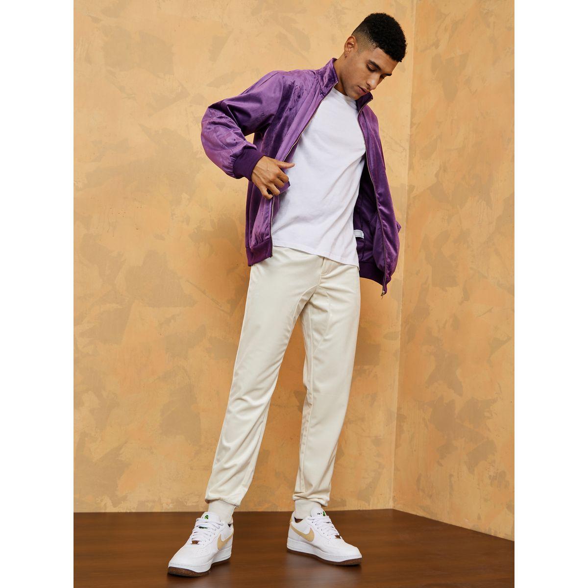 Styli Slim Fit Velour Jogger with Ribbed Cuff-men-clothing-bottoms-joggers-image-2