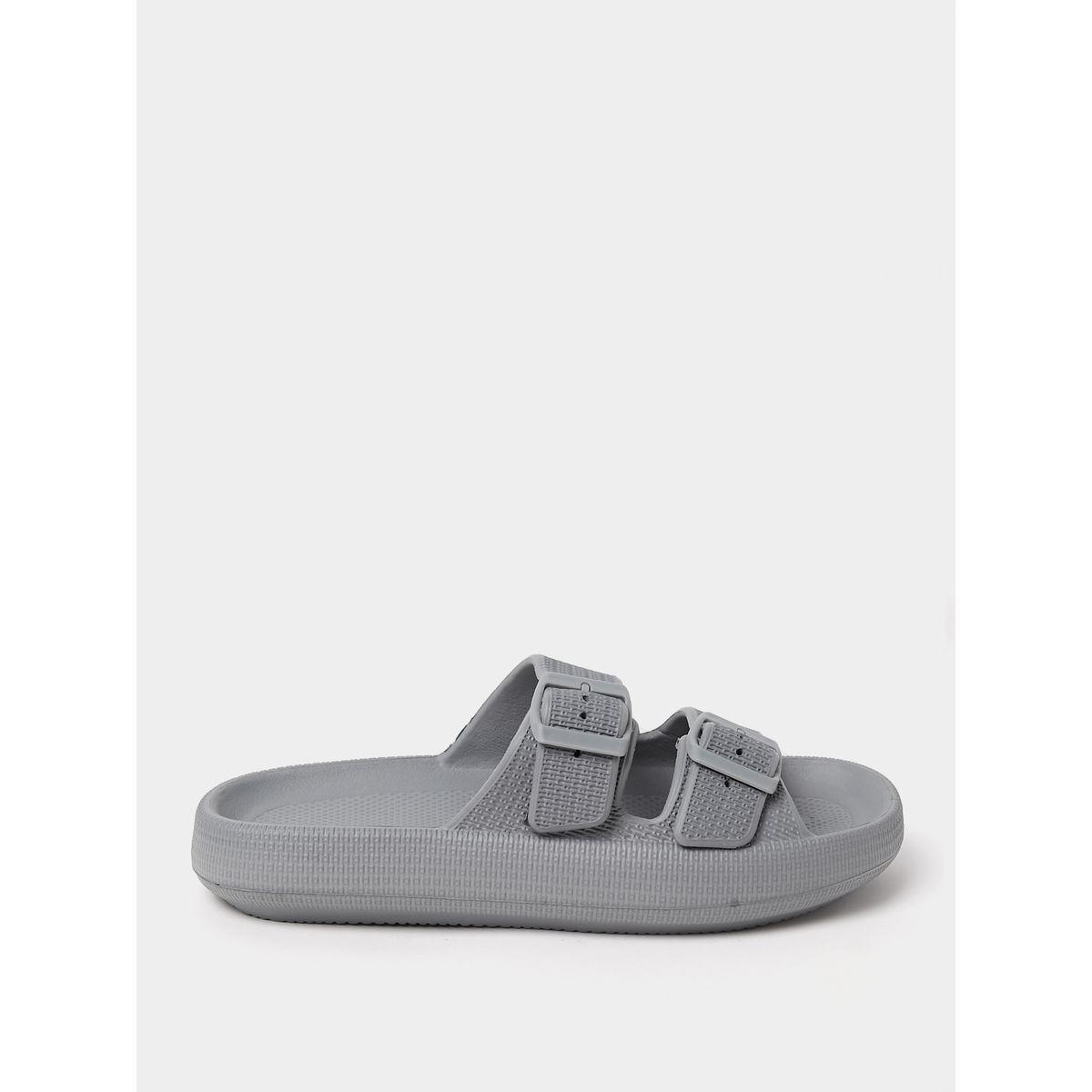 Styli Solid Buckle Strap Sandals-men-shoes-sandals-image-1