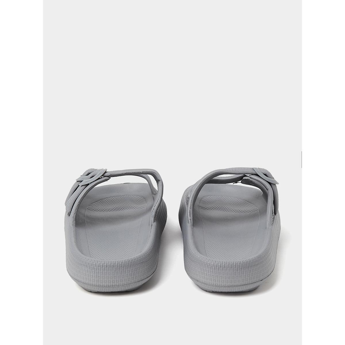 Styli Solid Buckle Strap Sandals-men-shoes-sandals-image-3