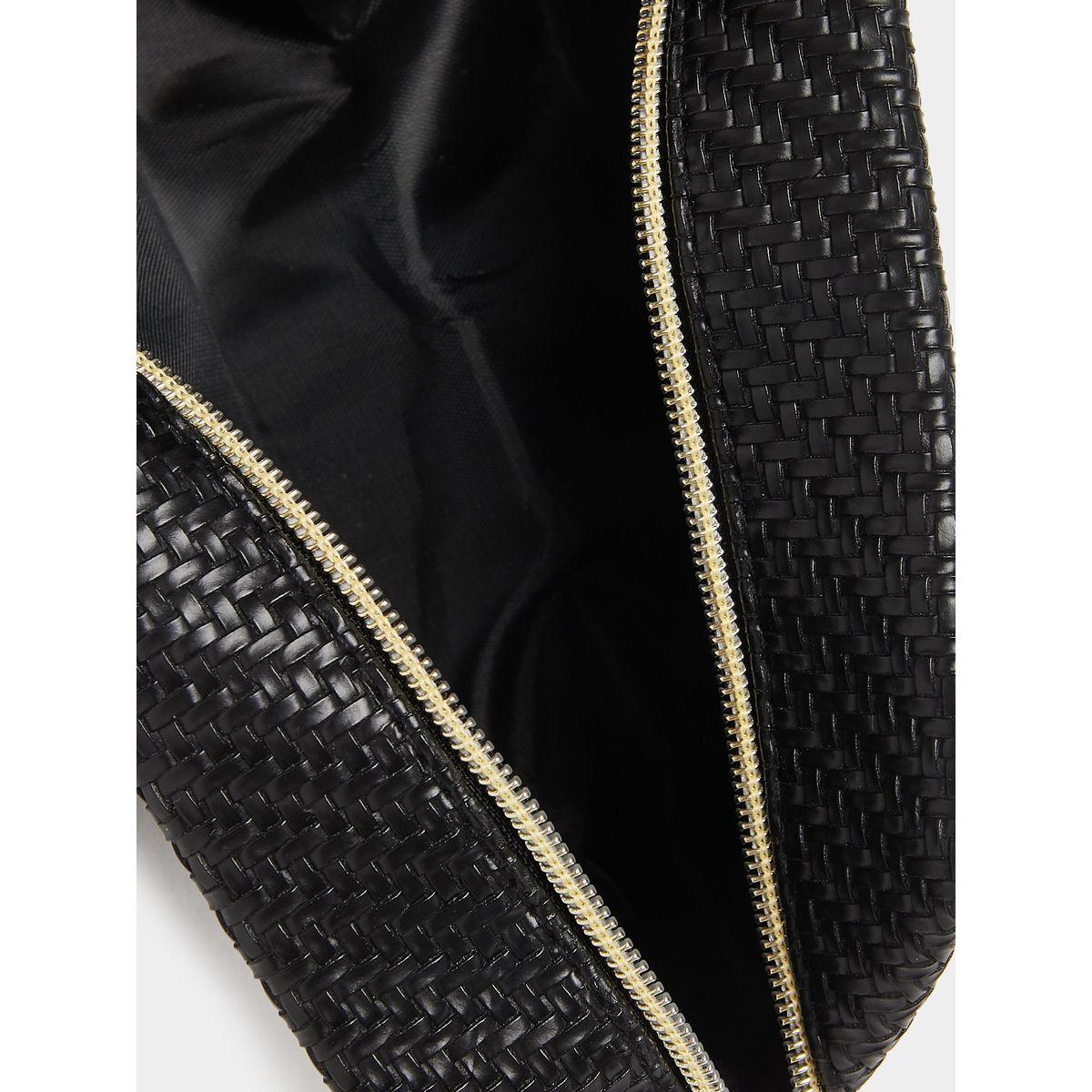 Styli Weave Textured Make Up Bag-travel-accessories-image-2