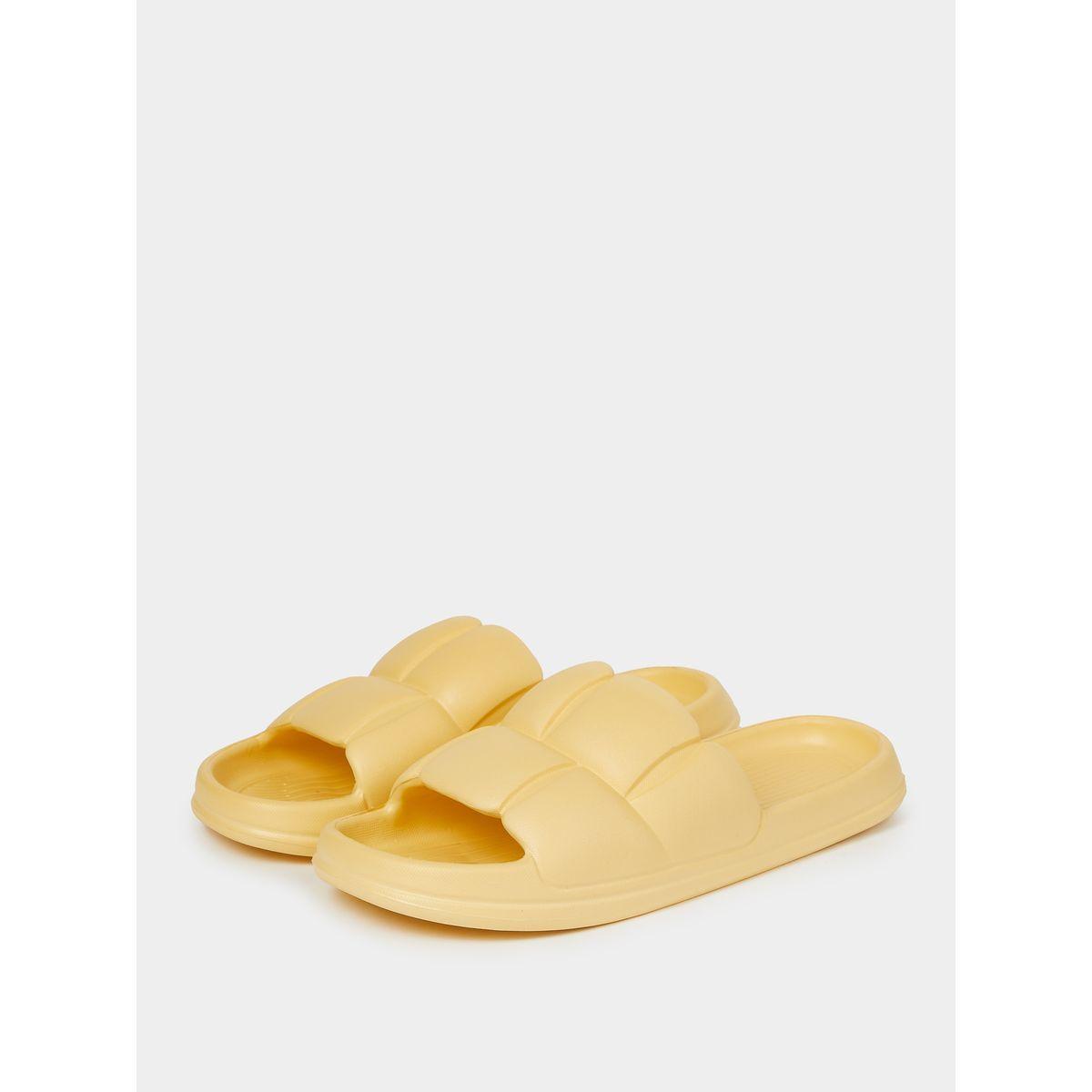 Styli Embossed Quilting Effect Single Band Slides-women-shoes-flipflopsandslides-image-3