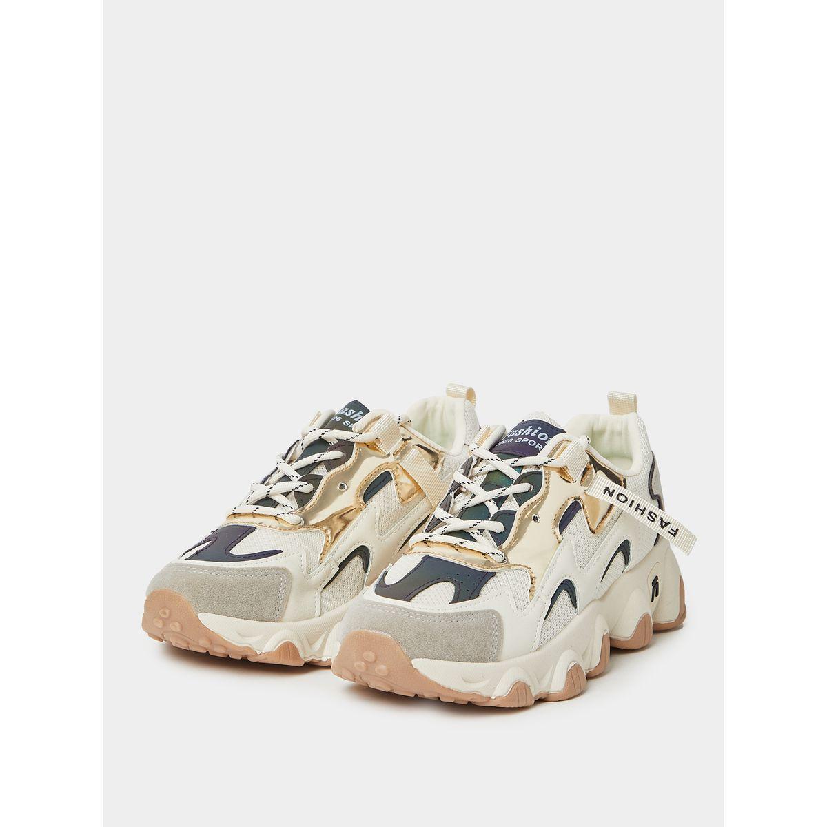 Styli Colorblock Detail Chunky Sports Sneakers-sports-women-shoes-image-3