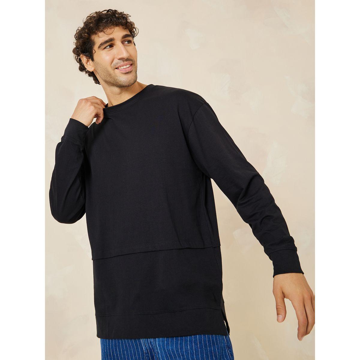 تيشيرت بقصة واسعة واكمام طويلة-men-clothing-tshirtsandpolos-tshirts-image-4