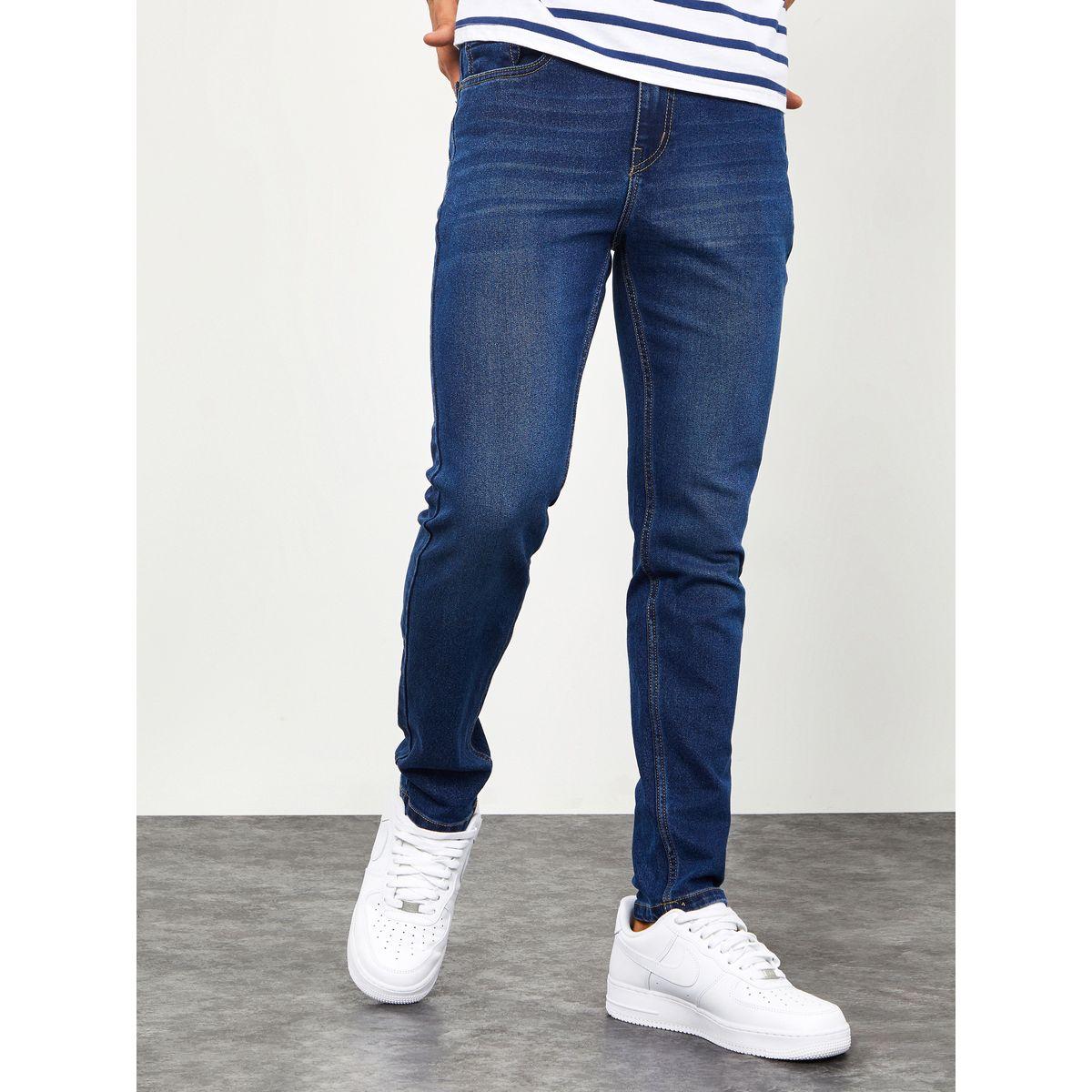 Styli Whisker Detail Cropped Skinny Fit Jeans-men-clothing-bottoms-jeans-image-1