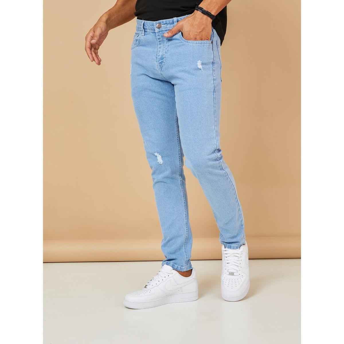 Styli Light Distress Cropped Skinny Fit Jeans-men-clothing-bottoms-jeans-image-1