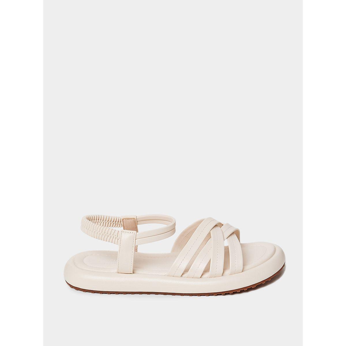 Styli Strappy Detail Platform Sandals-women-shoes-sandals-flats-image-1