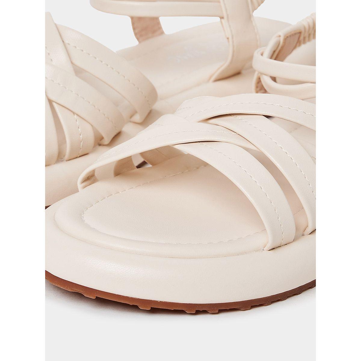 Styli Strappy Detail Platform Sandals-women-shoes-sandals-flats-image-5