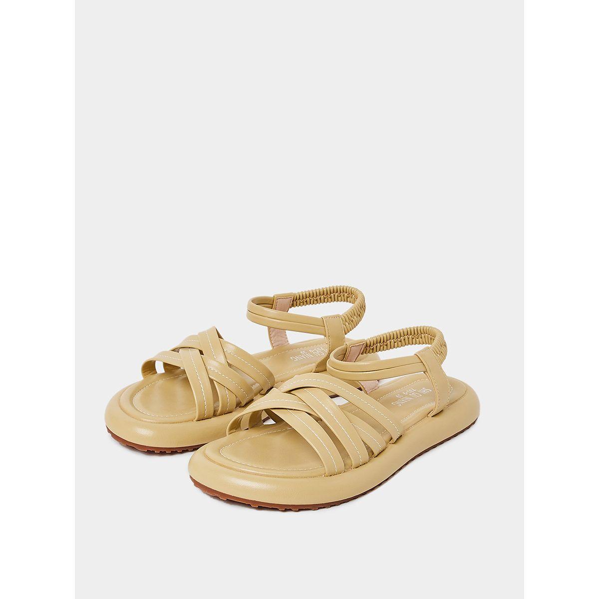 Styli Strappy Detail Platform Sandals-women-shoes-sandals-flats-image-3