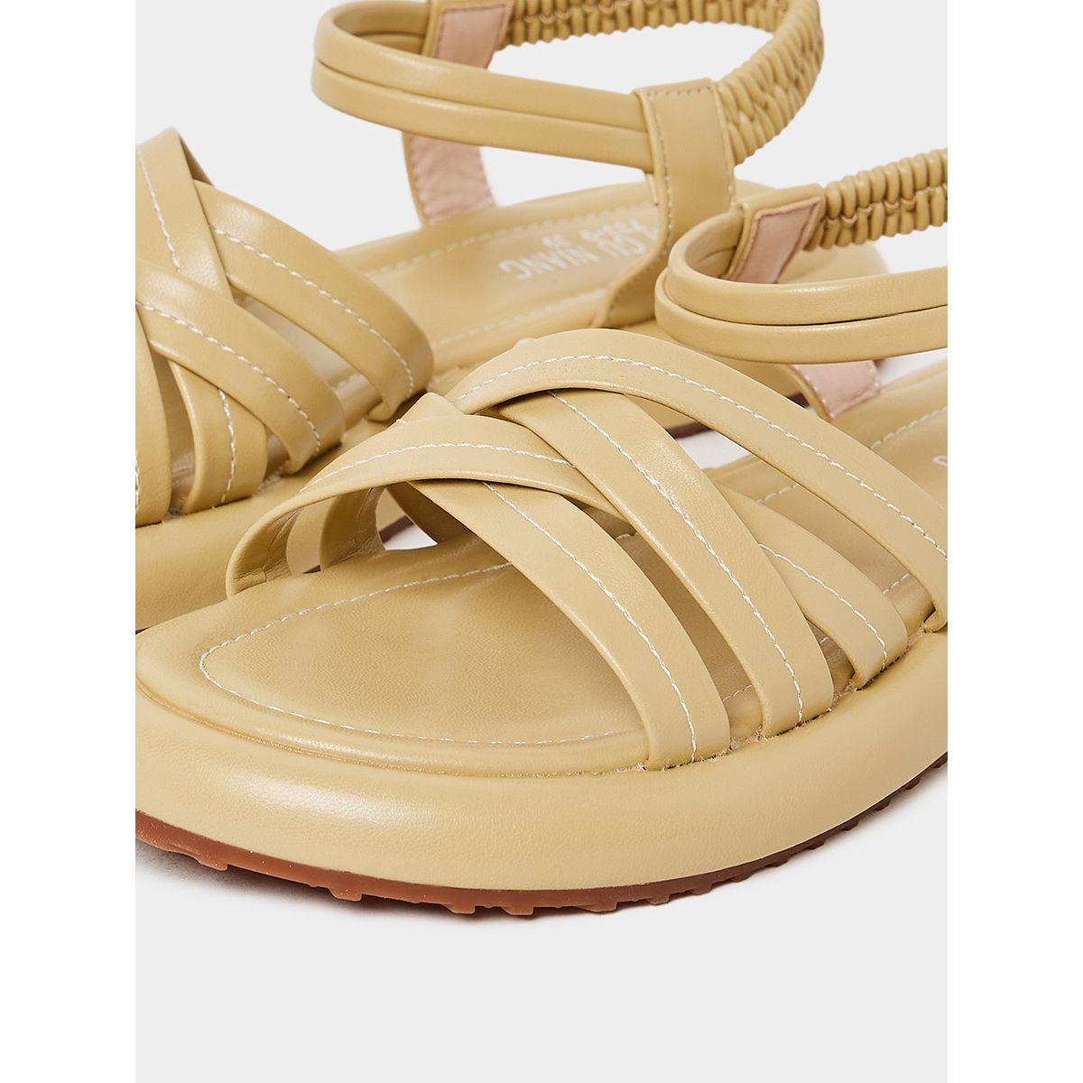 Styli Strappy Detail Platform Sandals-women-shoes-sandals-flats-image-5