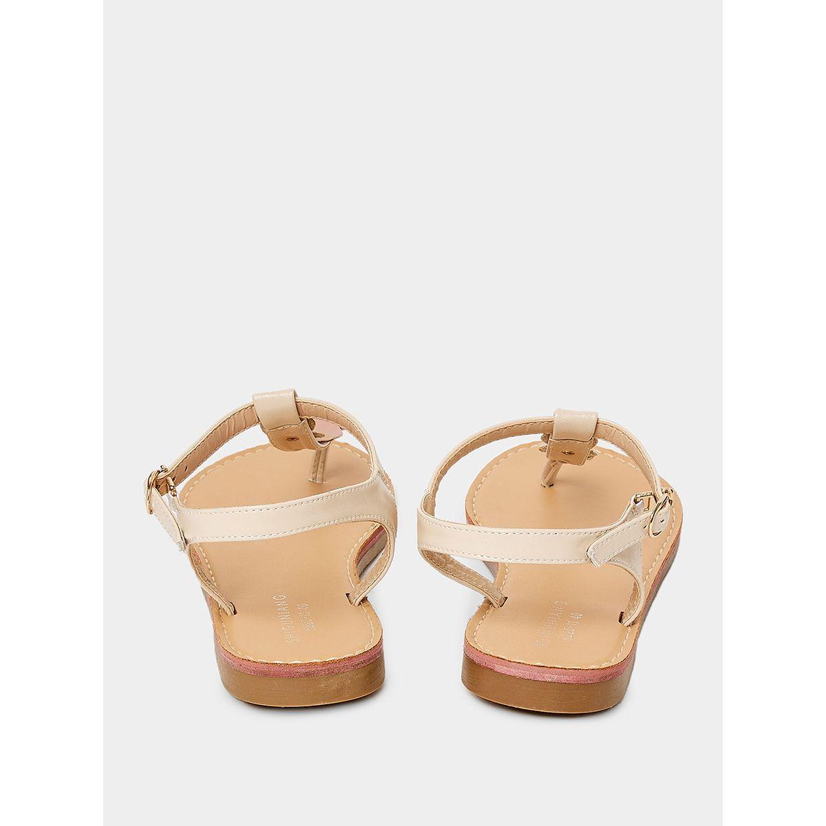 Styli Heart Detail T-Strap Flat Sandals-women-shoes-sandals-flats-image-4
