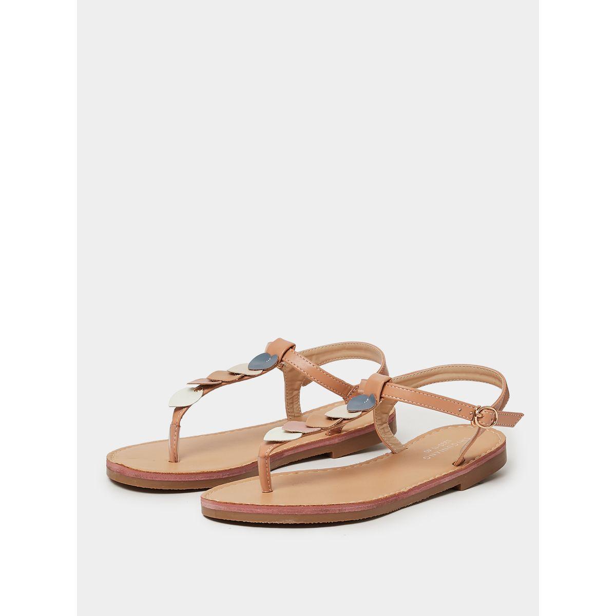 Styli Embellished T-Strap Flat Sandals-women-shoes-sandals-flats-image-3