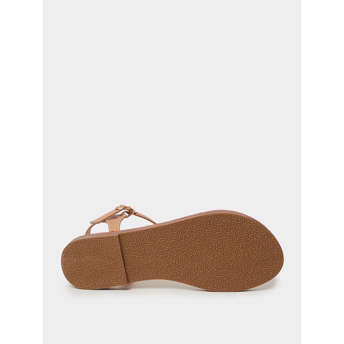 Styli Embellished T-Strap Flat Sandals-women-shoes-sandals-flats-image-7